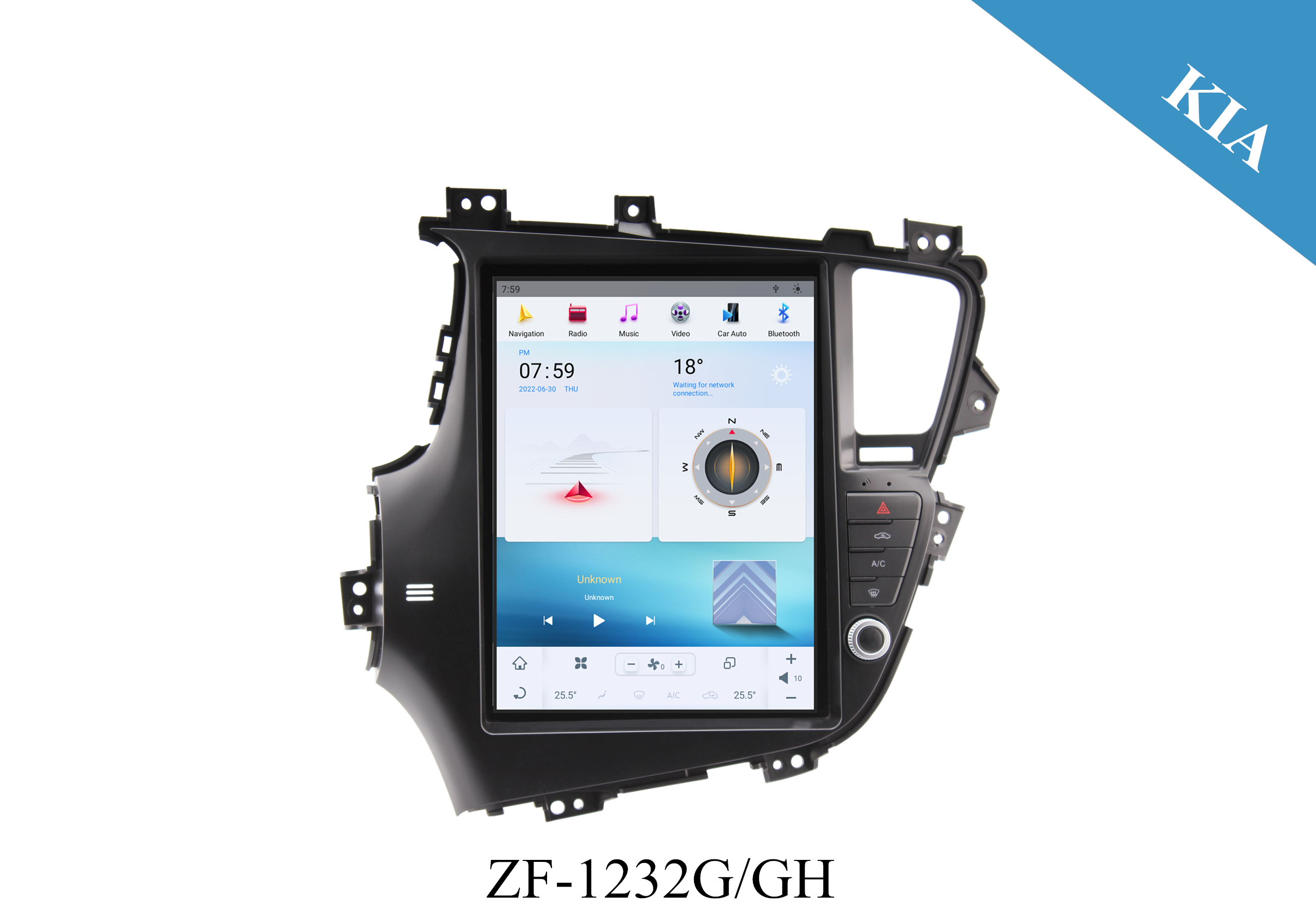 Kia K5/ Optima 12.1 inch LHD Tesla Style Apple CarPlay Android Radio Upgrade